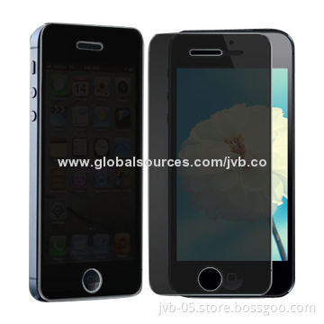 2-way Tempered-glass Screen Protectors for iPhone 5/5C/5S, Protect Your Privacy, Anti-scratch